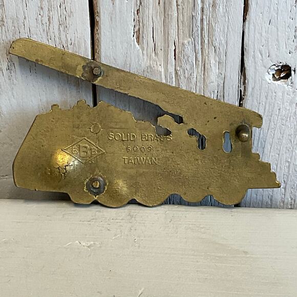 Vintage Brass Ladder Fire Truck Belt Buckle‎ Fireman BROKEN READ - Picture 3 of 7